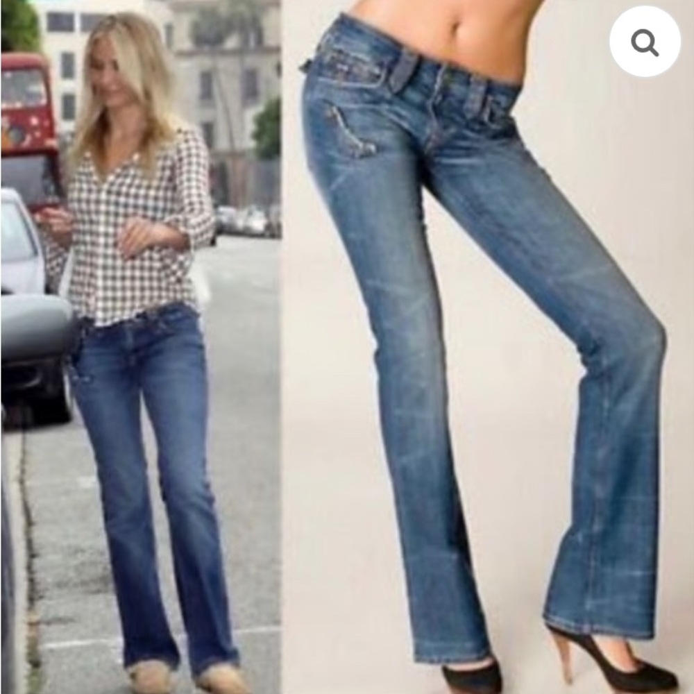 RARE Vintage TAVERNITI SO Janis Style Low-rise with silver features Jeans